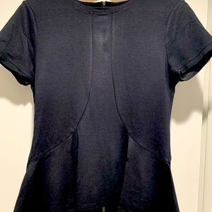 BCBG cotton shirt with peplum waist